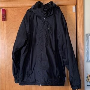 Men's Black Hooded Jacket